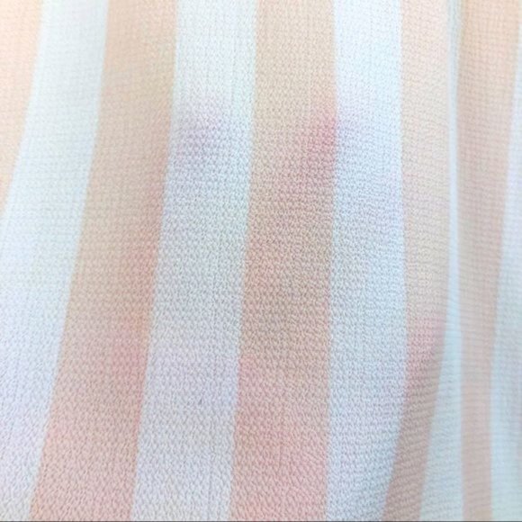 SOLD. Vince Cameo Pink & White Stripe Flowy Blouse- Size XL - Picture 5 of 10